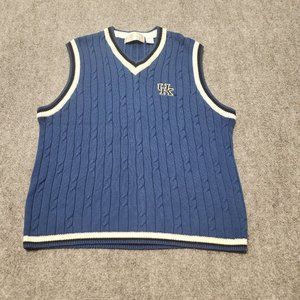 Vintage Sports In Motion Vest Mens Large Blue UK Kentucky Wildcats Pullover